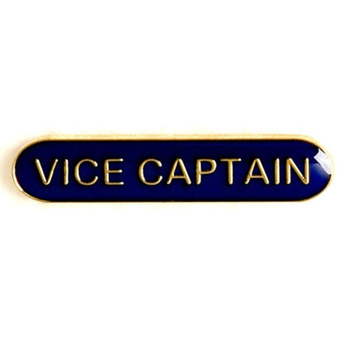 VICE CAPTAIN BAR BADGE - 4 COLOURS - 40MM X 9MM